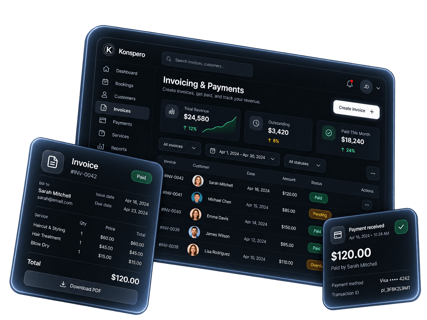 Invoices and payments without friction